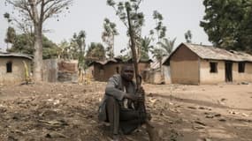 Un vigile à Bakin Kogi, au Nigeria, le 24 février 2017