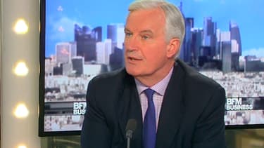 Le commissaire européen Michel Barnier était l'invité de BFM Business, mardi 22 avril.