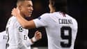 Kylian Mbappé et Edinson Cavani