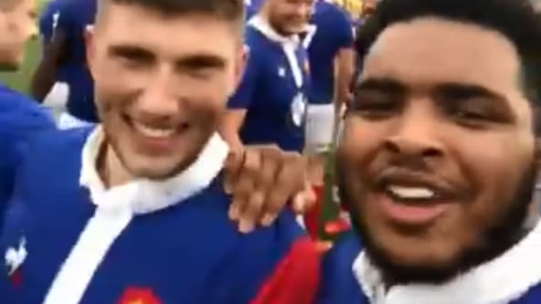 La joie des Bleuets après leur victoire à la Coupe du monde U20 de rugby