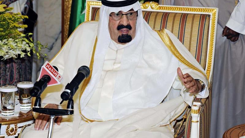 Le roi Abdallah d'Arabie saoudite. Les autorités saoudiennes n'ont fait circuler aucun projet de résolution sur la Syrie à l'Assemblée générale de l'Onu, a fait savoir dimanche le ministère des Affaires étrangères, démentant une information reprise par la