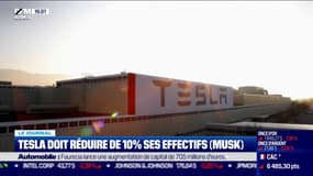 Tesla doit réduire de 10% ses effectifs face au ralentissement économique