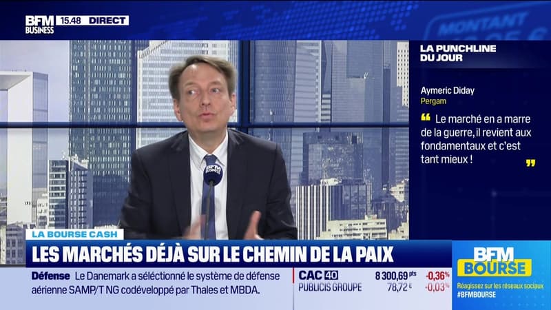 La bourse cash : "Le marché en a marre de la guerre, il revient aux fondamentaux et c'est tant mieux" - 21/04