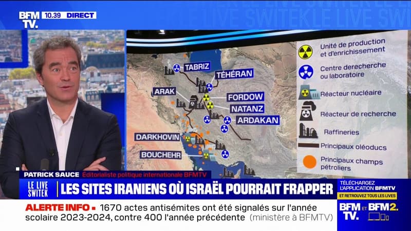 Réacteur nucléaire, oléoduc, raffinerie... Quels sont les sites iraniens qu'Israël pourrait frapper?