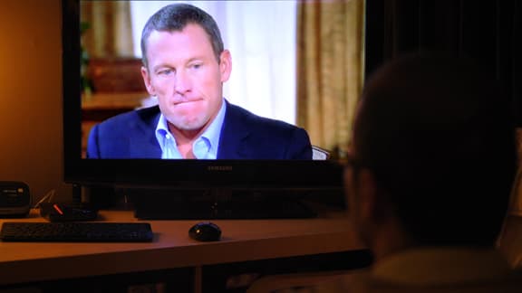 Lance Armstrong, lors de ses aveux à la télévision