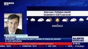 L'éco du monde : Zone euro, l'inflation ralentit comme attendue en janvier à 2,8% sur un an - 01/02