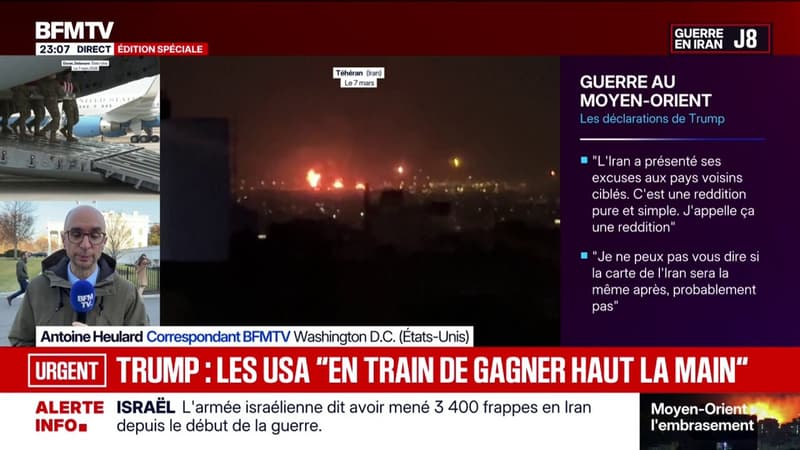 Conflit au Moyen-Orient: Donald Trump assure que la carte de l'Iran ne sera "probablement pas" la même après le conflit