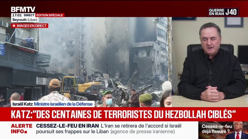 "Tsahal a mené une frappe surprise contre des centaines de terroristes du Hezbollah", déclare Israël Katz, ministre israélien de la Défense