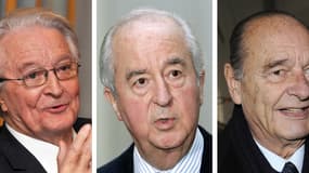 Roland Dumas, Edouard Balladur et Jacques Chirac