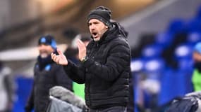 Peter Bosz l'entraîneur de l'OL en L1, le 1er février 2022