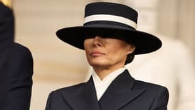 Melania Trump durant l'investiture de Donald Trump, le 20 janvier 2025 au Capitole