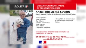 La police nationale du Var lance un appel à témoin après la disparition inquiétante d'un homme depuis le 11 juillet à Toulon.