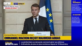 "Nous avons pris la décision de mettre en place un comité conjoint pour la consolidation de l'État de Palestine", affirme Emmanuel Macron