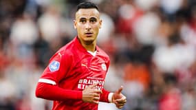 Le footballeur néerlandais Anwar El Ghazi, à Eindhoven le 26 juillet 2023