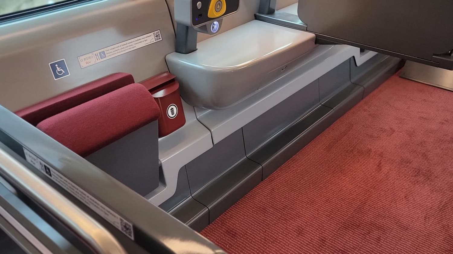 L'espace PMR du nouveau TGV M