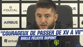 Rugby : "Courageux de passer du XV à VII", Baille à fond derrière Dupont pour les JO