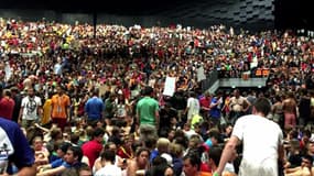 A Strasbourg, 15.000 scouts ont évacués à cause des orages et mis à l'abris dans une salle de spectacle, le Zénith.