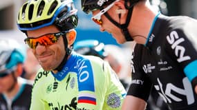Alberto Contador et Chris Froome