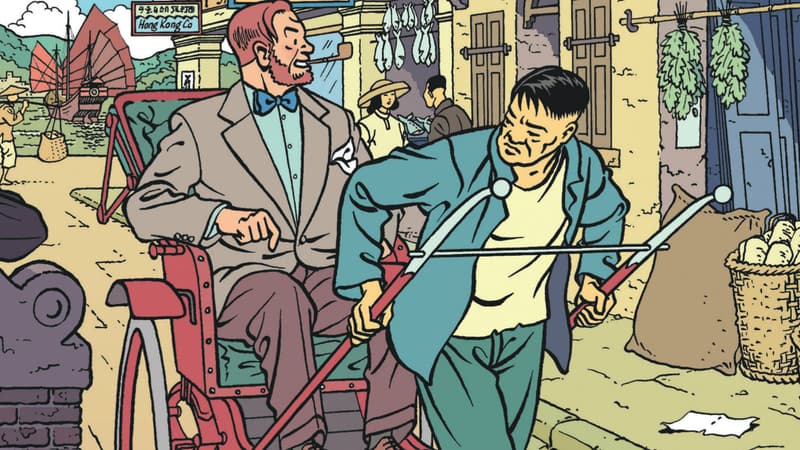 Détail de la couverture du nouveau Blake et Mortimer.