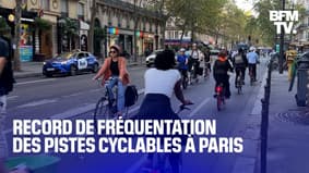  Record de fréquentation des pistes cyclable à Paris 