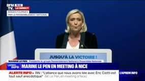 Marine Le Pen estime que "la classe politique a tordu le bras aux Français lors des dernières élections législatives"