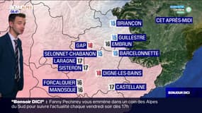 Météo Alpes du Sud: un lundi entre nuages et soleil, 18°C à Gap et Digne-les-Bains