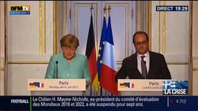 Édition spéciale Grèce (2/4): La conférence de presse de François Hollande et Angela Merkel - 06/07