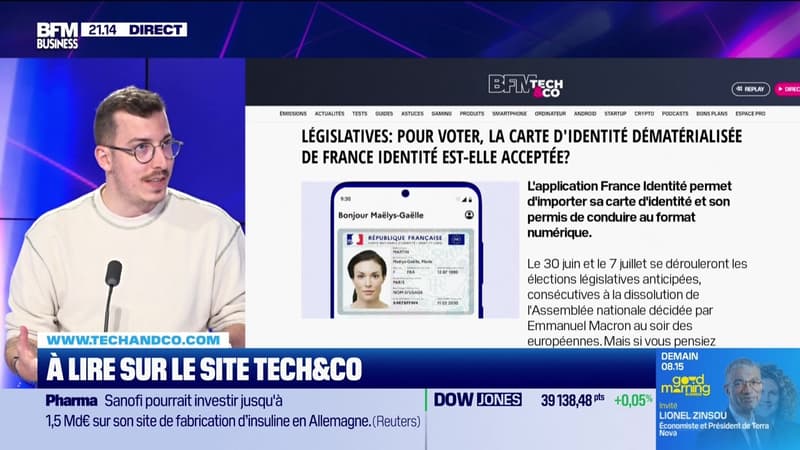 À lire sur le site Tech&Co : Législatives, pour voter, la carte d'identité dématérialisée de France identité est-elle acceptée ?, par Sylvain Trinel - 01/07