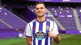 Hatem Ben Arfa avec le maillot du Real Valladolid, le 28 janvier 2020