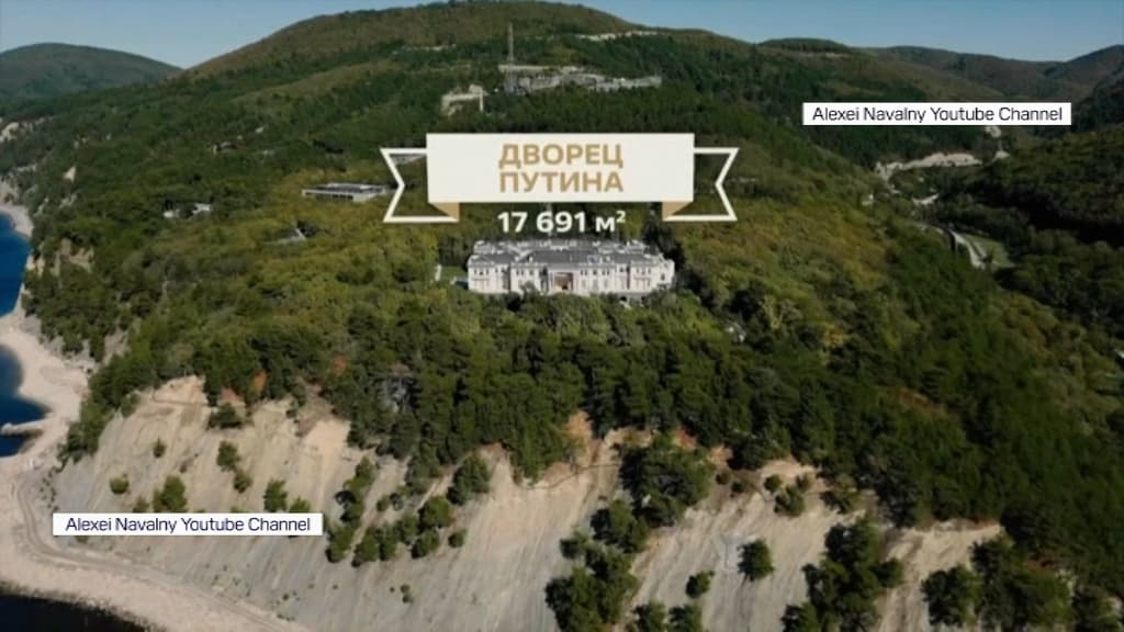 Vue de la résidence présumée de Vladimir Poutine selon Alexei Navalny 