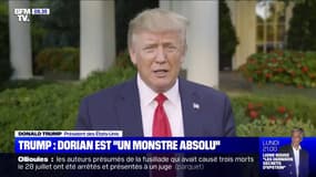 Donald Trump qualifie de "monstre absolu" l'ouragan Dorian qui menace les États-Unis et les Bahamas
