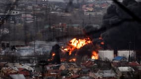 Une explosions qui a touché la ville de Lviv le 26 mars 2022