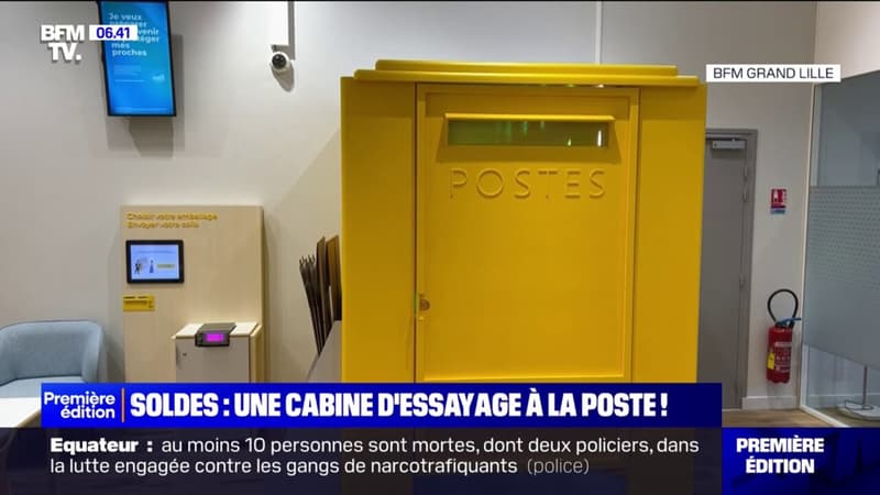 Valenciennes: une cabine d'essayage installée à la poste