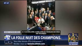 "Vous avez mouillé le maillot!" Les félicitations d'Emmanuel Macron dans le vestiaire des Bleus après la victoire