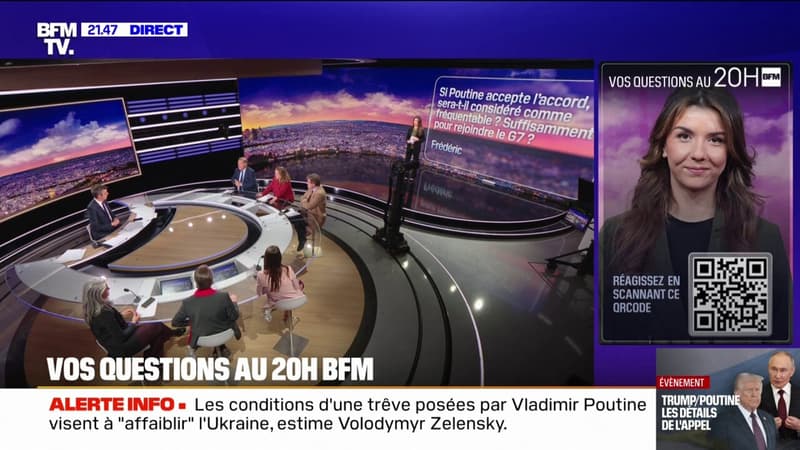 Guerre en Ukraine, accord de paix... Vos questions au 20H BFM