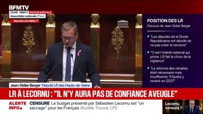 Jean-Didier Berger (LR) accuse les députés RN d'avoir "donné les clés de la négociation au Parti socialiste”
