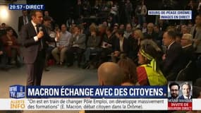 Macron répond à un gilet jaune sur son élection: "j'ai été élu par le peuple"