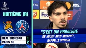 Real Sociedad 1-2 Paris SG : "C'est un privilège de jouer avec Mbappé", rappelle Vitinha