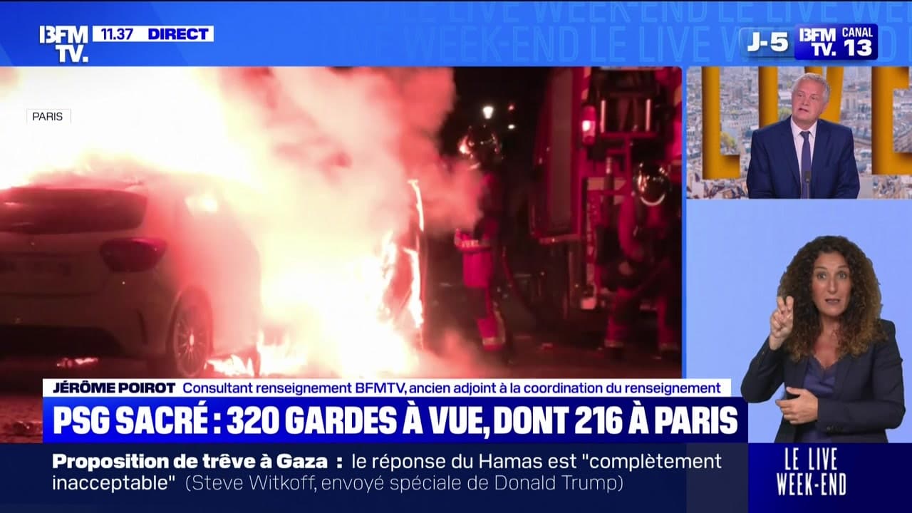 Psg sacré : 320 gardes à vue, dont 216 à paris - 01/06