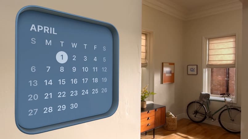 Avec visionOS 26, les widgets deviennent spatiaux.