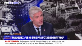 Entrée au gouvernement de ministres LR: "Notre responsabilité était de ne pas être du côté des artisans du chaos", réagit Laurent Wauquiez (LR)