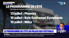 Cannes: le programme de l'été au palais des Festivals