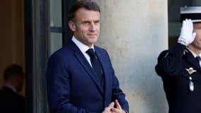 Le président Emmanuel Macron à l'Élysée le 23 octobre 2024 