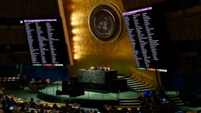 L'Assemblée générale de l'ONU, à New York, le 7 avril 2022