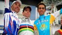 Entouré de Joaquin Rodriguez, deuxième, et Alberto Contador, troisième, l'Australien retrouve la première place d'un podium depuis le championnat du monde de Mendrisio.