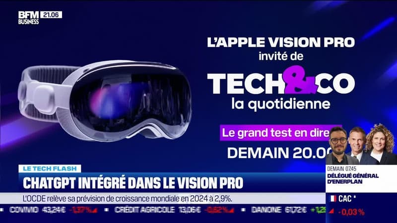 Le Tech Flash :ChatGPT intégré dans le Vision Pro, par Léa Benaïm - 05/02