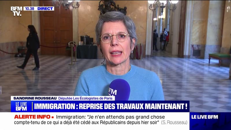 Loi immigration: Sandrine Rousseau dénonce 