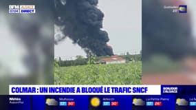 Colmar: un incendie se déclare dans un dépôt sauvage de pneus