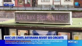 Strasbourg: avec les crues, Batorama revoit ses circuits