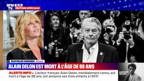 "C'est une grande disparition": l'actrice Mathilde Seigner réagit à la mort d'Alain Delon
